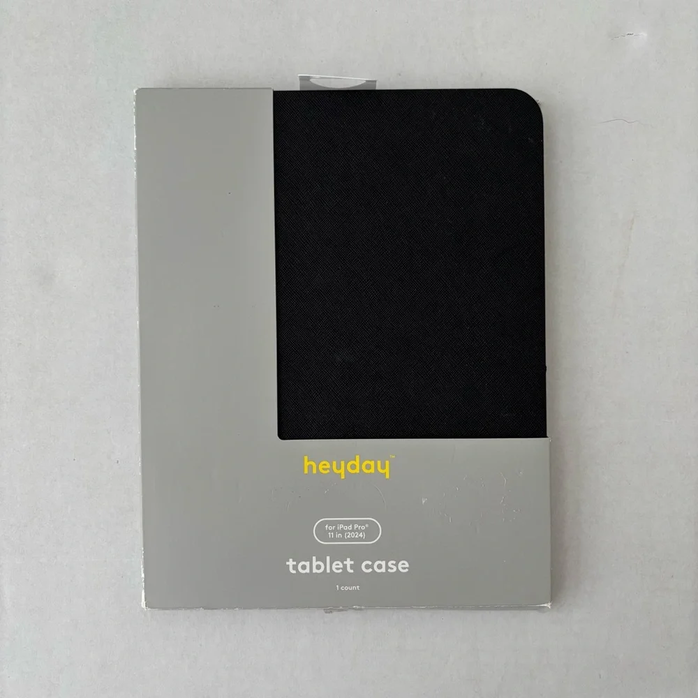 Heyday Black Saffiano Tablet Case for Apple iPad Pro 11”